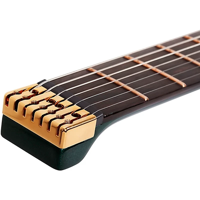 Schecter Guitar Research Synyster Gates Custom 7-String TR Headless Left-Handed Electric Guitar Oak Green Metallic