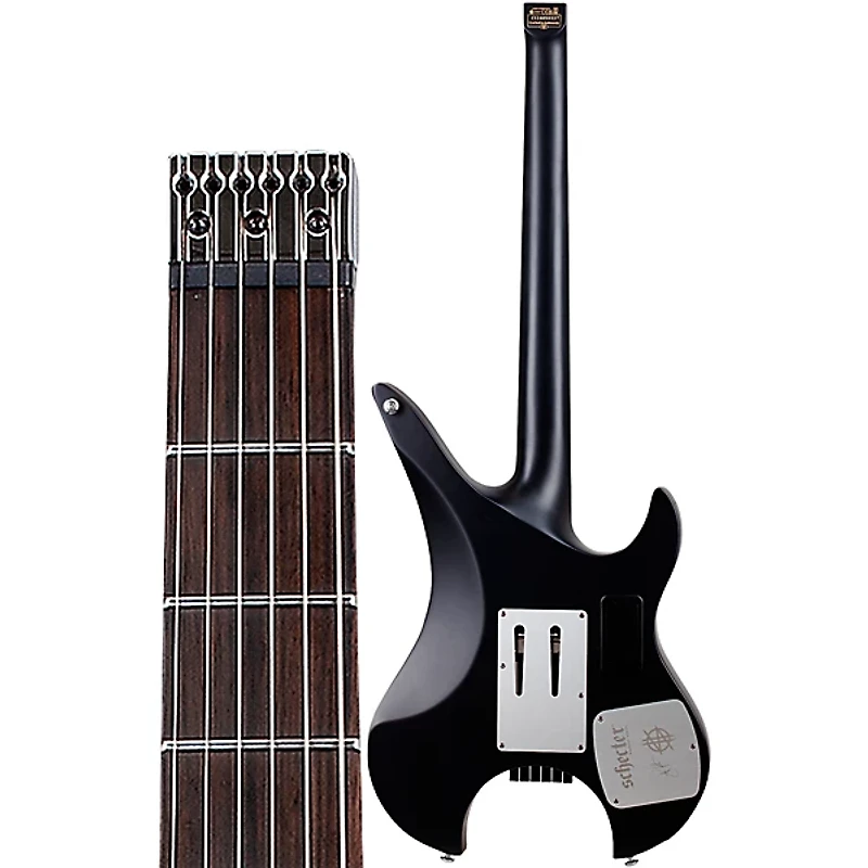 Schecter Guitar Research Synyster Gates Custom- 6 TR-S Headless Left-Handed Electric Guitar Satin Black