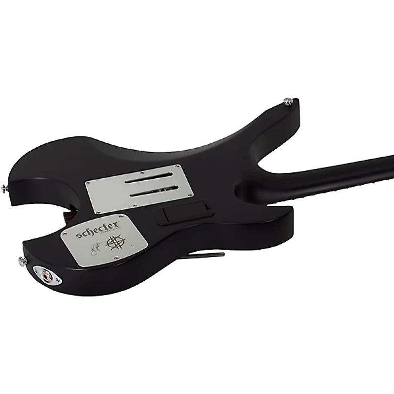 Schecter Guitar Research Synyster Gates Custom- 6 TR-S Headless Left-Handed Electric Guitar Satin Black