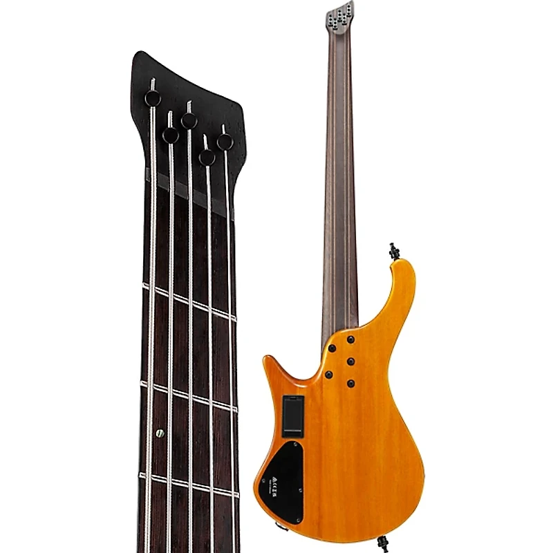 Ibanez EHB1135MS 5-String Multi-Scale Ergonomic Headless Bass Guitar Silver Wave Black Low Gloss