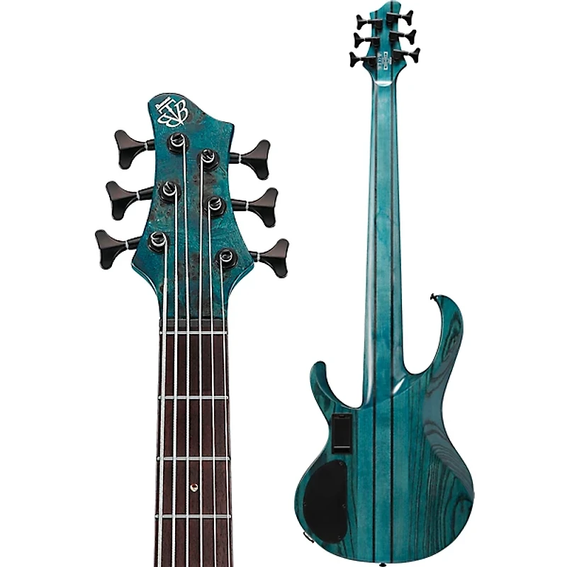 Ibanez BTB946 6-String Electric Bass Guitar Cosmic Blue Low Gloss