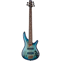 Ibanez Prestige SR6605 5-String Electric Bass Guitar Ghost Fleet Blue Burst