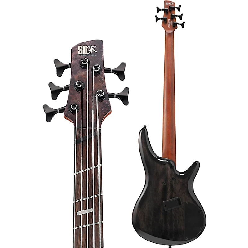 Ibanez Left-Handed SRMS805L 5-String Multi-Scale Electric Bass Guitar Deep Twilight