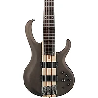 Ibanez BTB606 6-String Electric Bass Guitar Transparent Gray Flat