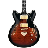 Ibanez Artcore Expressionist AS93QMSP Semi-Hollowbody Electric Guitar Dark Brown Sunburst