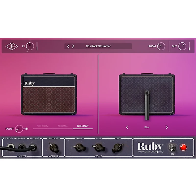 Universal Audio UAD Ruby '63 Top Boost Amp Plug-in