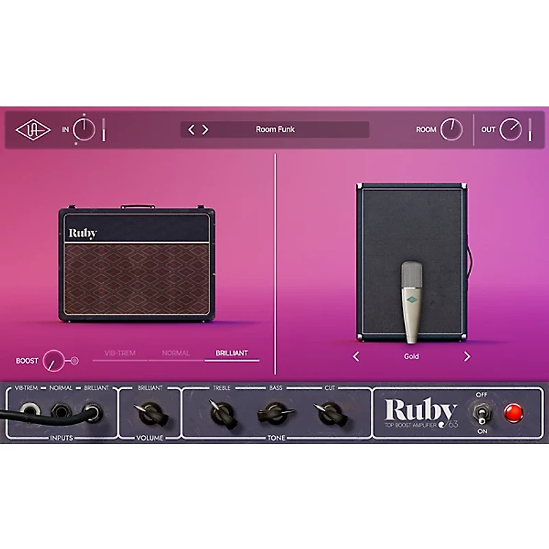 Universal Audio UAD Ruby '63 Top Boost Amp Plug-in