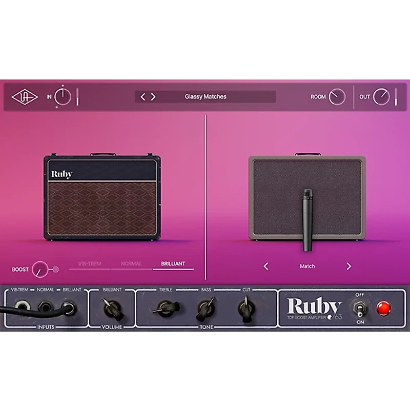 Universal Audio UAD Ruby '63 Top Boost Amp Plug-in