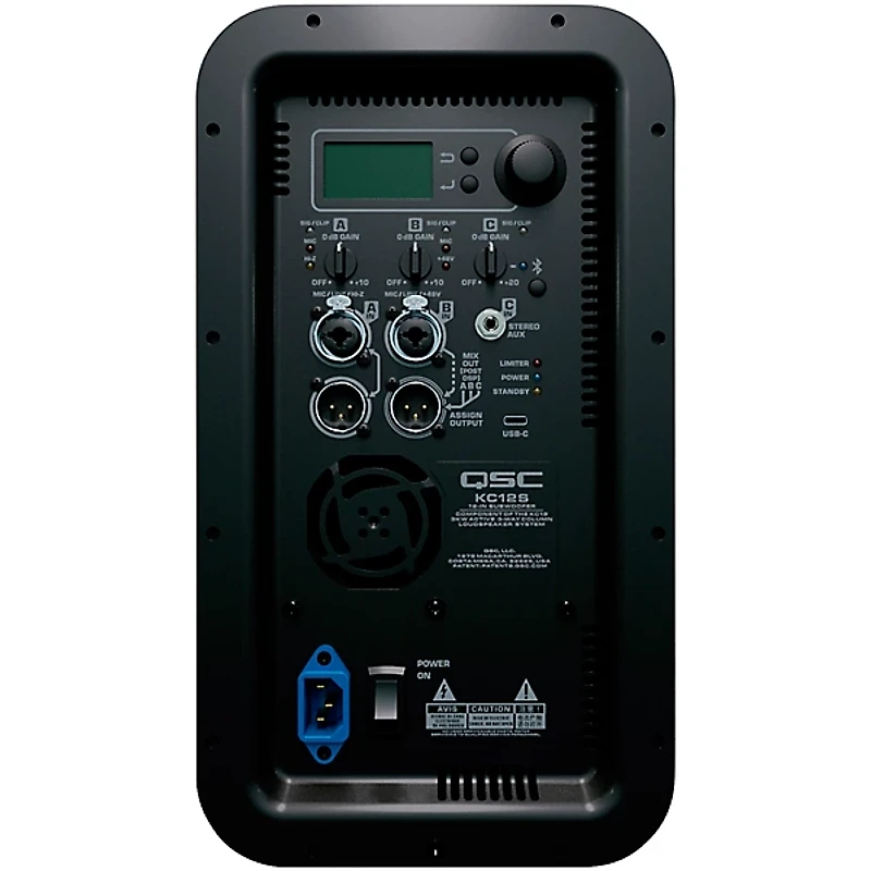 QSC KC12 Active 12" 3,000W 3-Way Column Loudspeaker - White