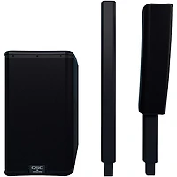 QSC KC12 Active 3-Way Column Loudspeaker - Black