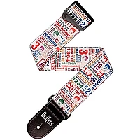 D'Addario 1964 US Tour Ticket Stubs Beatles Guitar Strap