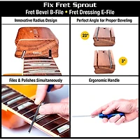 Music Nomad Premium Guitar Tech Fret Tool Set