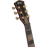 Cort Modern Masterpiece Series Concert Acoustic-Electric Guitar Transparent Black