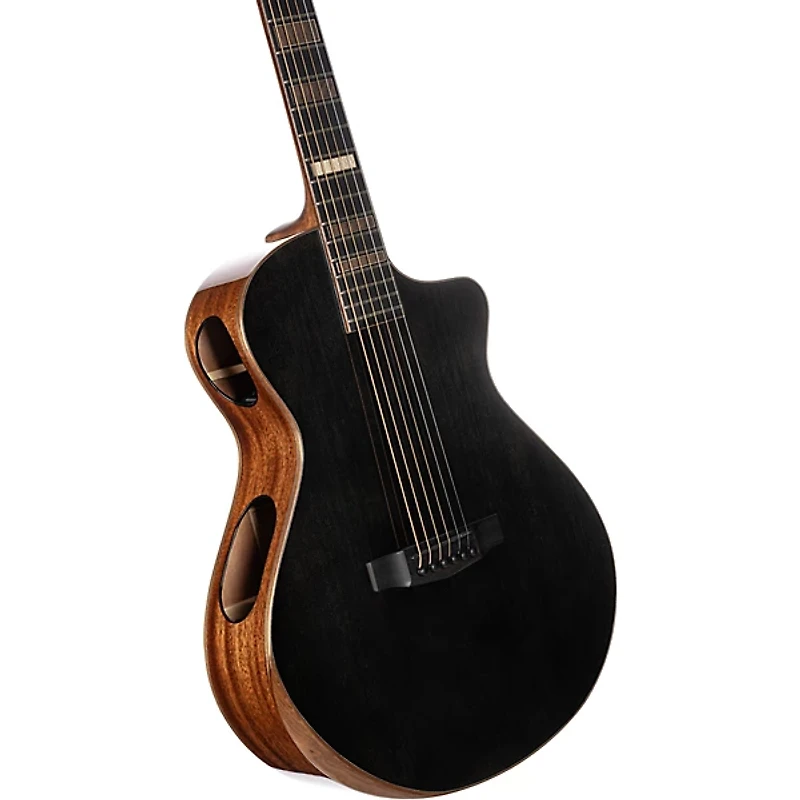 Cort Modern Masterpiece Series Concert Acoustic-Electric Guitar Transparent Black