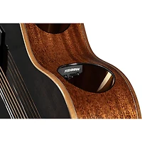 Cort Modern Masterpiece Series Concert Acoustic-Electric Guitar Transparent Black