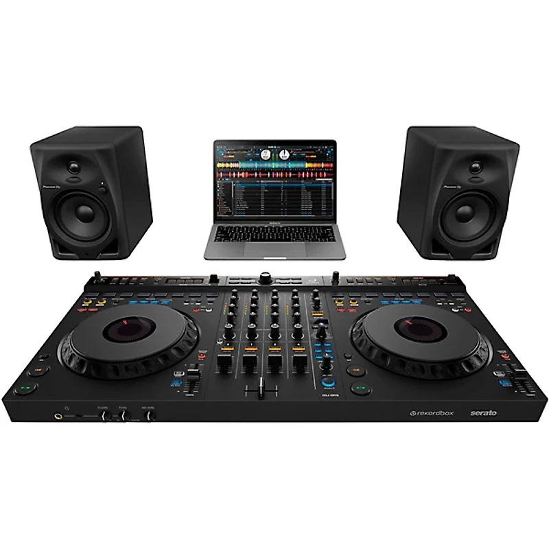AlphaTheta DDJ-GRV6 Home DJ Bundle with Harbinger Monitors and Tascam Headphones