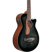Ibanez AEGB25E Grand Concert Acoustic-Electric Bass Guitar Transparent Black Sunburst