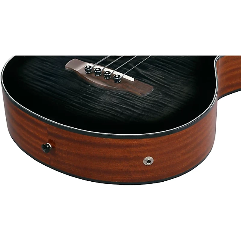 Ibanez AEGB25E Grand Concert Acoustic-Electric Bass Guitar Transparent Black Sunburst