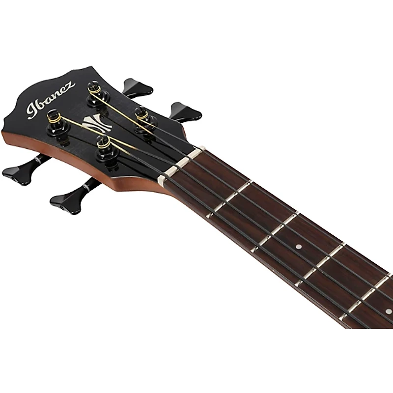 Ibanez AEGB25E Grand Concert Acoustic-Electric Bass Guitar Transparent Black Sunburst