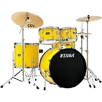 TAMA Imperialstar 5-Piece Complete Drum Set With 22" Bass Drum Electric Yellow
