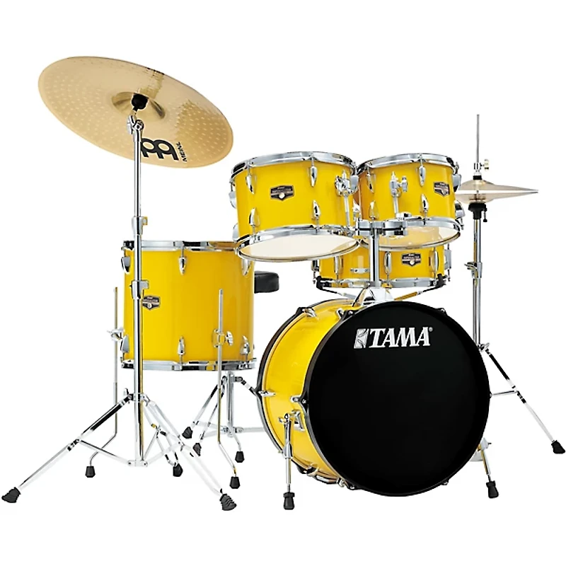 TAMA Imperialstar 5-Piece Complete Drum Set With 18" Bass Drum Electric Yellow