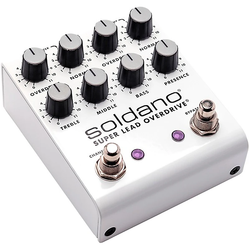 Soldano SLO Plus Dual-Channel Super Lead Overdrive Effects Pedal White