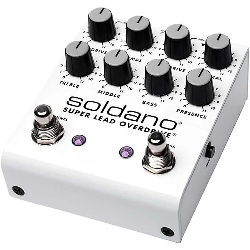 Soldano SLO Plus Dual-Channel Super Lead Overdrive Effects Pedal White