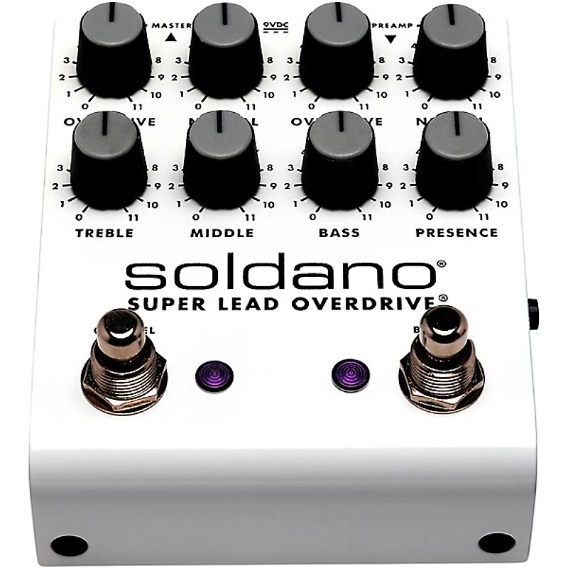 Soldano SLO Plus Dual-Channel Super Lead Overdrive Effects Pedal White