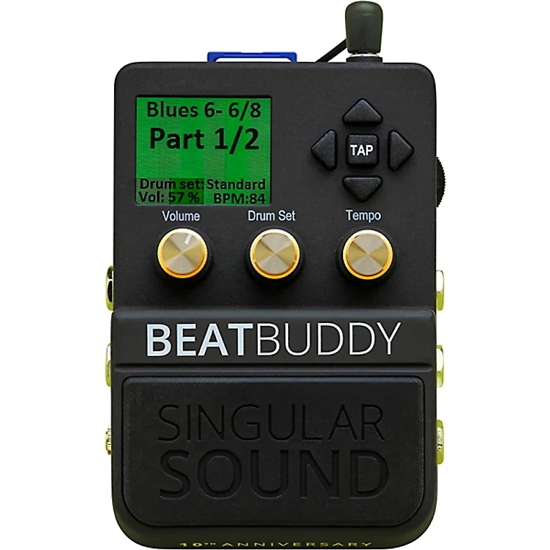 Singular Sound BeatBuddy 10th Anniversary Limited-Edition Footpedal Drum Machine - Black