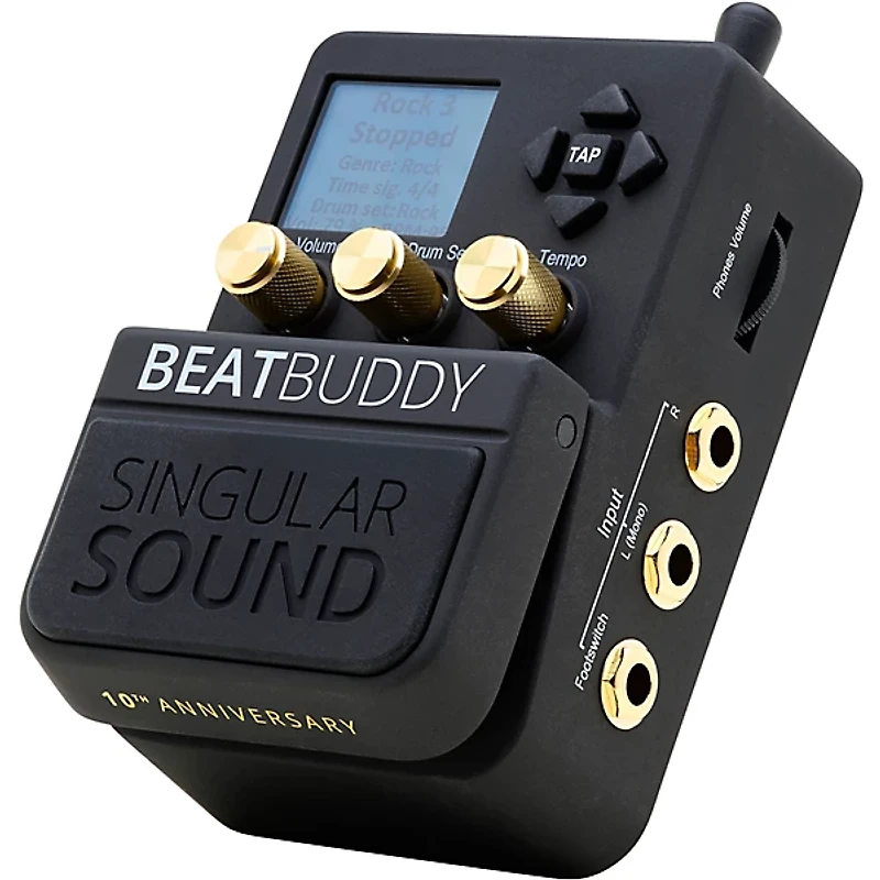 Singular Sound BeatBuddy 10th Anniversary Limited-Edition Footpedal Drum Machine - Black