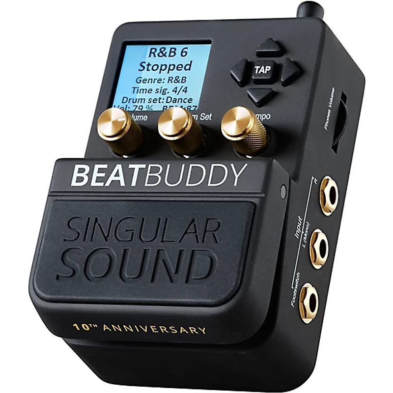 Singular Sound BeatBuddy 10th Anniversary Limited-Edition Footpedal Drum Machine - Black