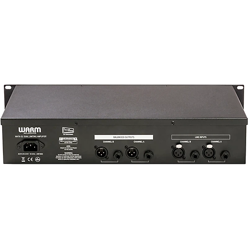 Warm Audio WA76-D2 Dual Channel Clean Gain Discrete FET Compressor