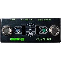 Wampler Syntax Dual Sided Midi Program and Tap-Tempo Pedal Black