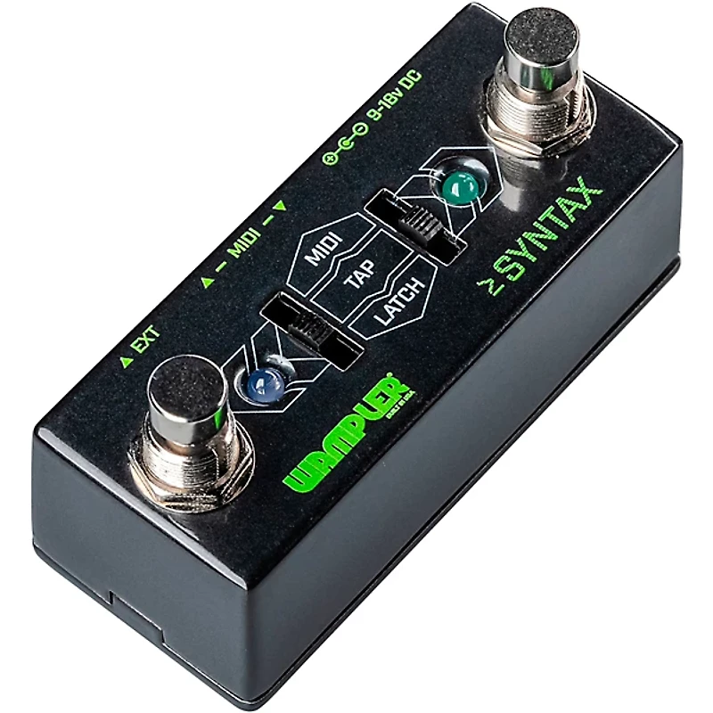 Wampler Syntax Dual Sided Midi Program and Tap-Tempo Pedal Black