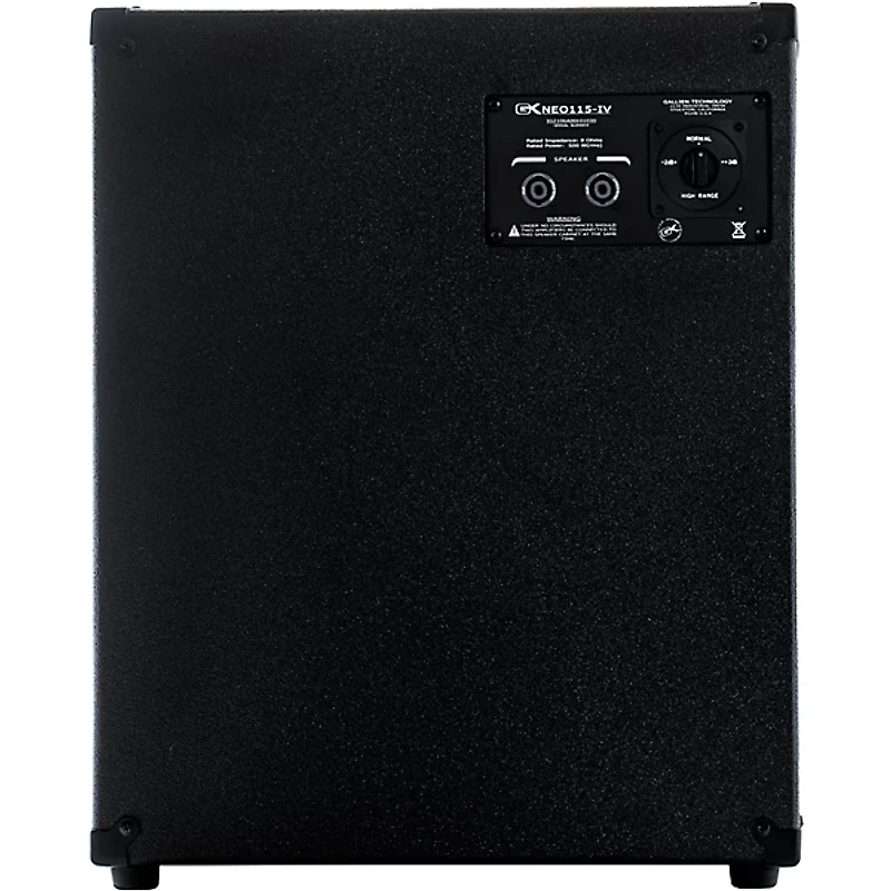 Gallien-Krueger Neo115-IV 500W 1x15 Bass Speaker Cabinet Black