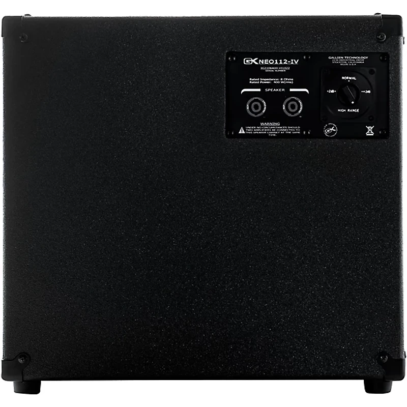 Gallien-Krueger Neo112-IV 400W 1x12 Bass Speaker Cabinet Black