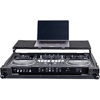 Headliner Pitch Black Flight Case for DDJ-REV7 with Laptop Platform & Wheels
