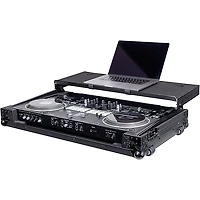 Headliner Pitch Black Flight Case for DDJ-REV7 with Laptop Platform & Wheels