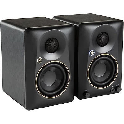 Mackie CR3.5BT-LTD-GLD 3.5 Limited-Edition Gold Trim Powered Studio Monitors With Tone Control and Bluetooth (Pair)