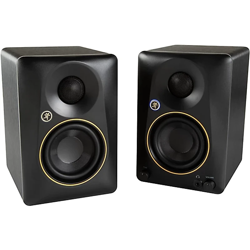 Mackie CR3.5BT-LTD-GLD 3.5 Limited-Edition Gold Trim Powered Studio Monitors With Tone Control and Bluetooth (Pair)