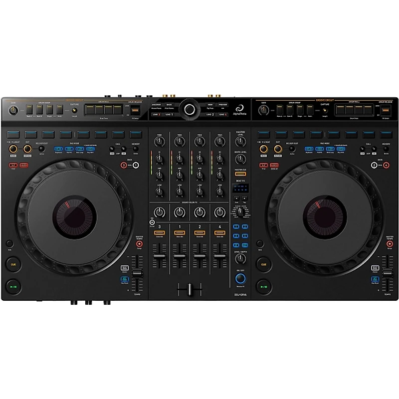 AlphaTheta DDJ-GRV6 Performance DJ Controller With Groove Circuit with Magma Cases DJ-Controller Workstation