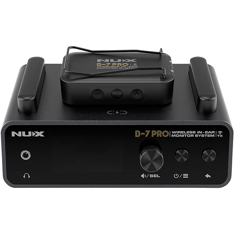 NUX B-7 Pro Professional 2.4GHz In Ear Monitoring Wireless System W/Clamp Black