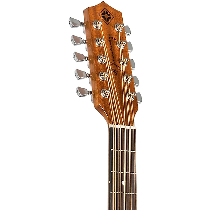 H. Jimenez LBQ1E El Estandar Flame Maple Top Acoustic-Electric Bajo Quinto Transparent Black