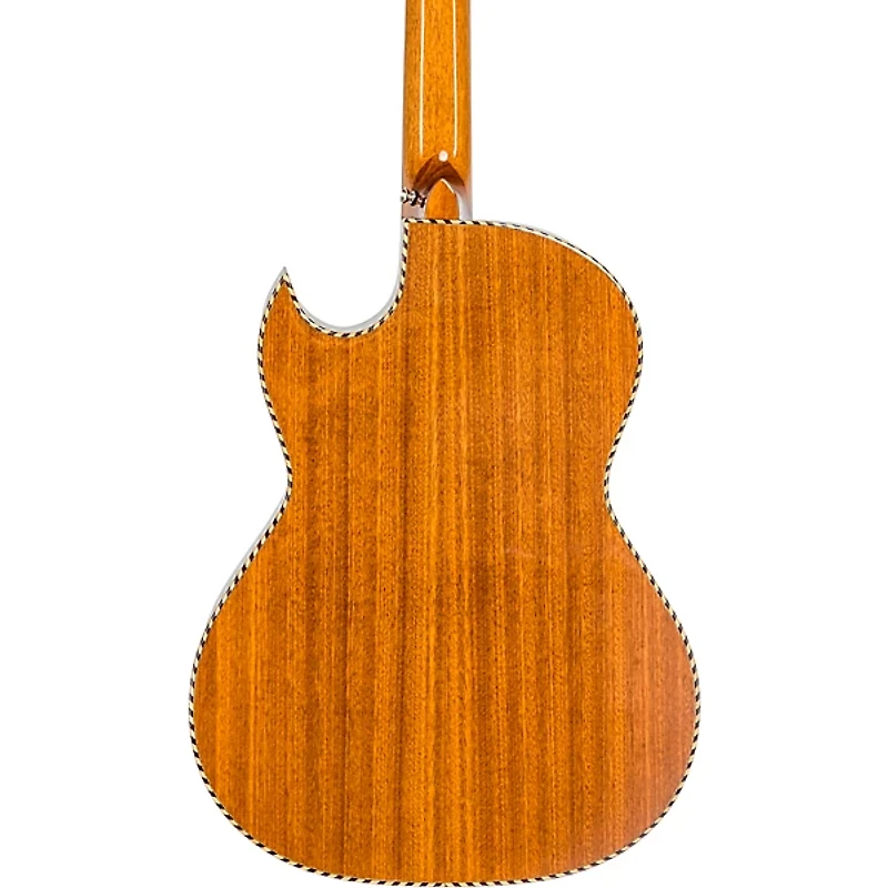 H. Jimenez LBQ1E El Estandar Mahogany Acoustic-Electric Bajo Quinto Natural