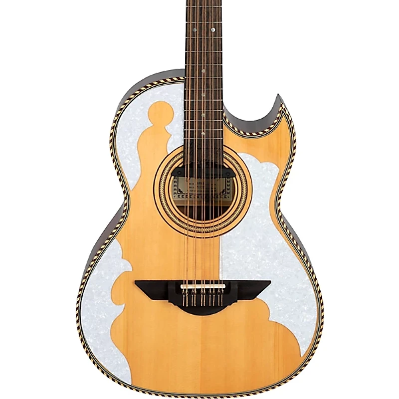 H. Jimenez LBQ4E El Patron Acoustic-Electric Bajo Quinto Natural