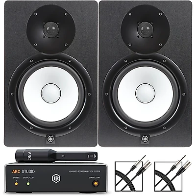 Yamaha HS8 8" Studio Monitor Pair With IK Multimedia ARC Studio Advanced Room Correction System