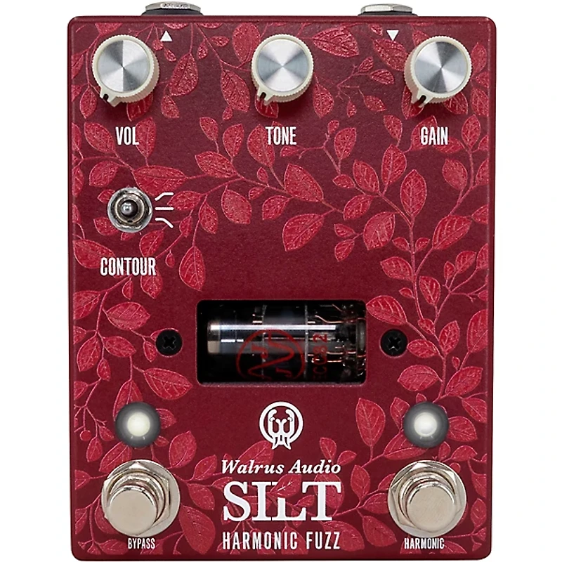 Walrus Audio Silt Harmonic Tube Fuzz Effects Pedal Floral Series 2024 Red