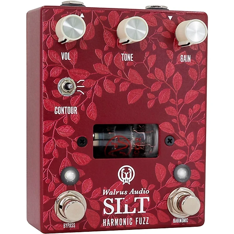 Walrus Audio Silt Harmonic Tube Fuzz Effects Pedal Floral Series 2024 Red