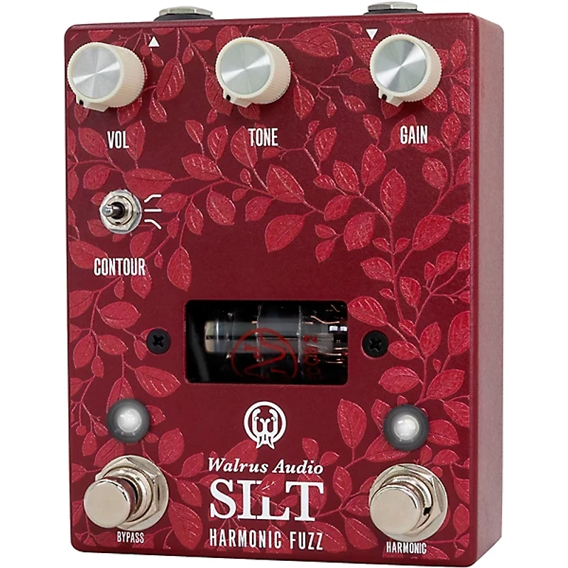 Walrus Audio Silt Harmonic Tube Fuzz Effects Pedal Floral Series 2024 Red