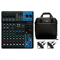 Yamaha MG10XU 10-Channel Mixer With Gator Mixer Bag and Cables